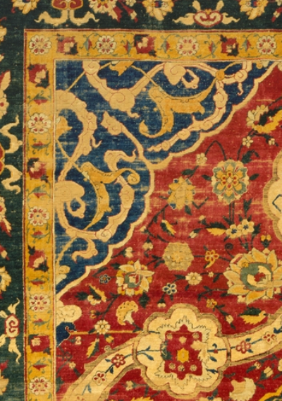 Safavid Silk Carpet, 16th century, probably Kashan, Iran. The